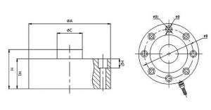 Through-Hole Compression Load Cell