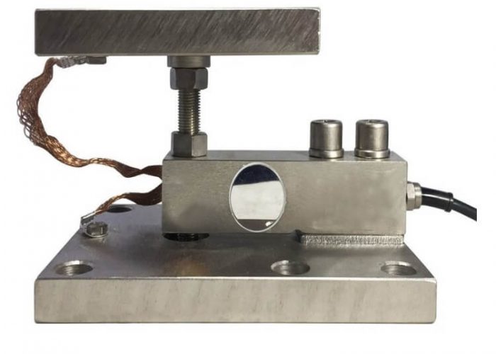 1000 lbs x .2 lb, Stainless Steel Selletons Shear Beam Load Cell Sensors for Platform Floor Scale with Feet & Spacers 